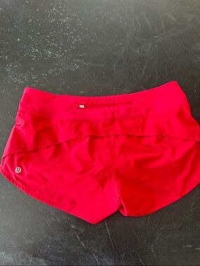 lululemon athletica Women’s red Run Shorts